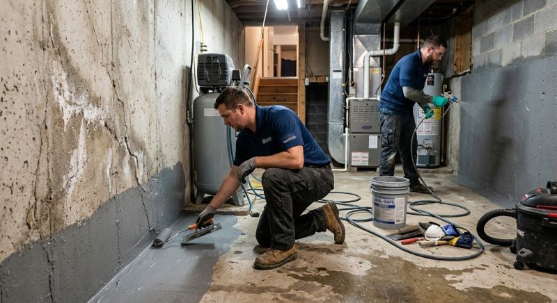 Basement Foundation Sealing in Fredericksburg, VA