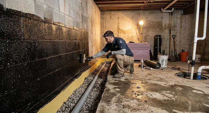 Basement Walls Waterproofing in Fredericksburg, VA